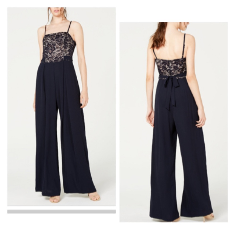 Lace top jumpsuit